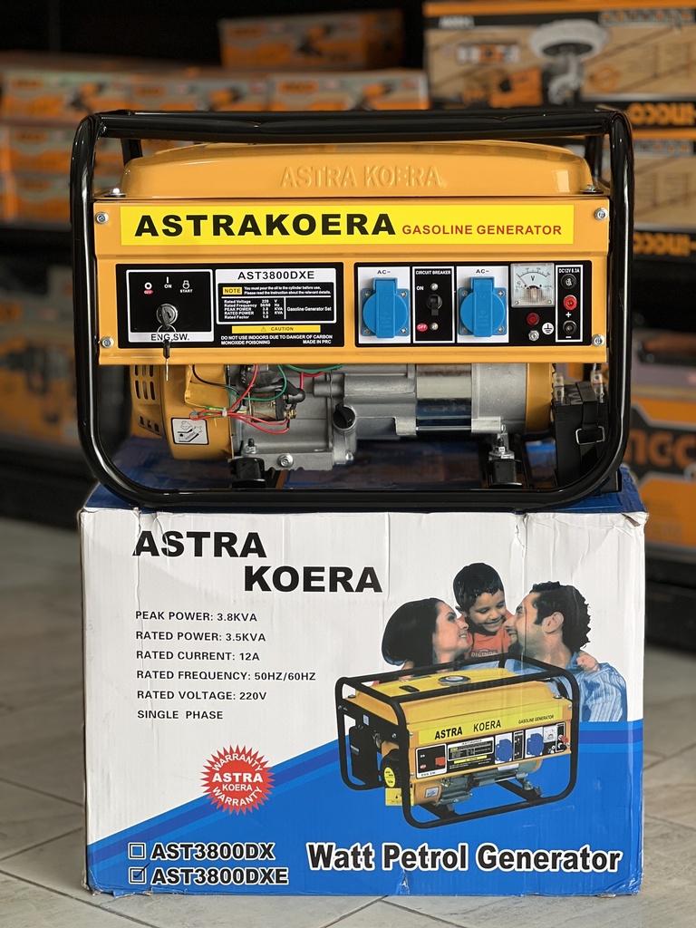 GROUP ÉLECTROGÈNE ASTRA KOERA ESSENCE/GAZ 3800W