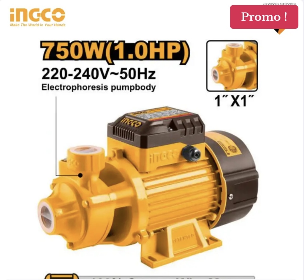 POMPE A EAU 1 HP 750W INGCO VPM75068