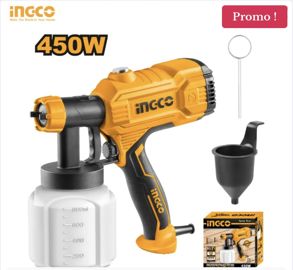 PISTOLET PEINTURE 450W INGCO SPG3508