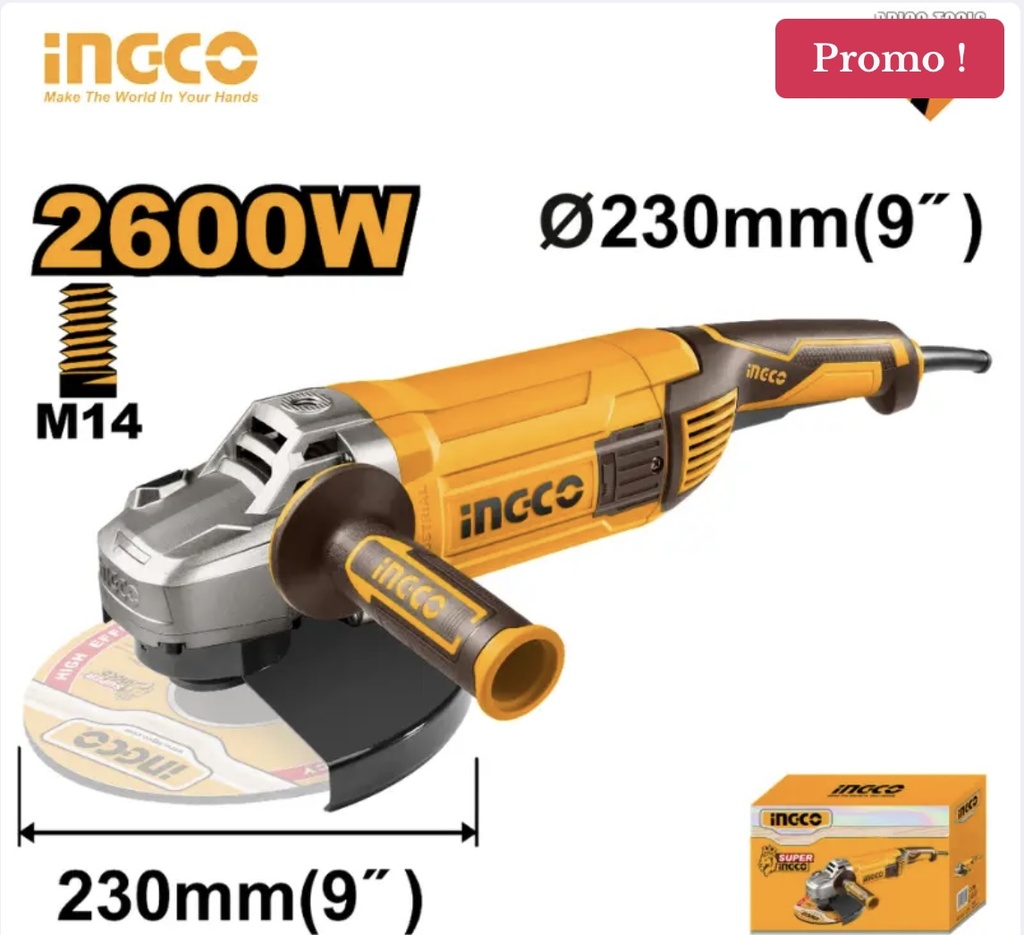 MEULE A DISOUE INGCO 2600W AG26008