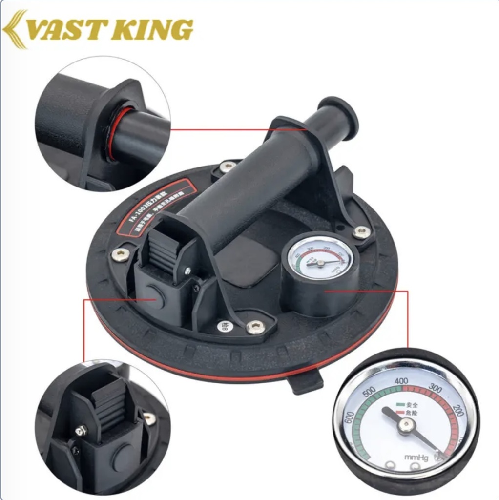 T/VENTOUSE DE LEVAGE AVEC MANOMET RE 150KG VAST KING MMT5-4