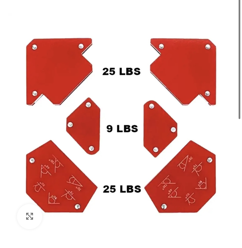 Support de soudage magnétique 6 pcs