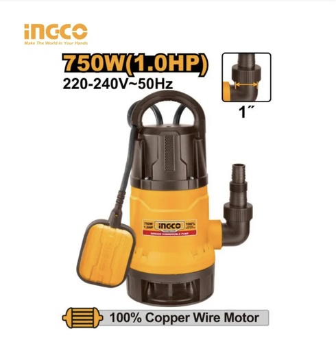 POMPE VIDE CAVE 1HP 750W INGCO SPD7508