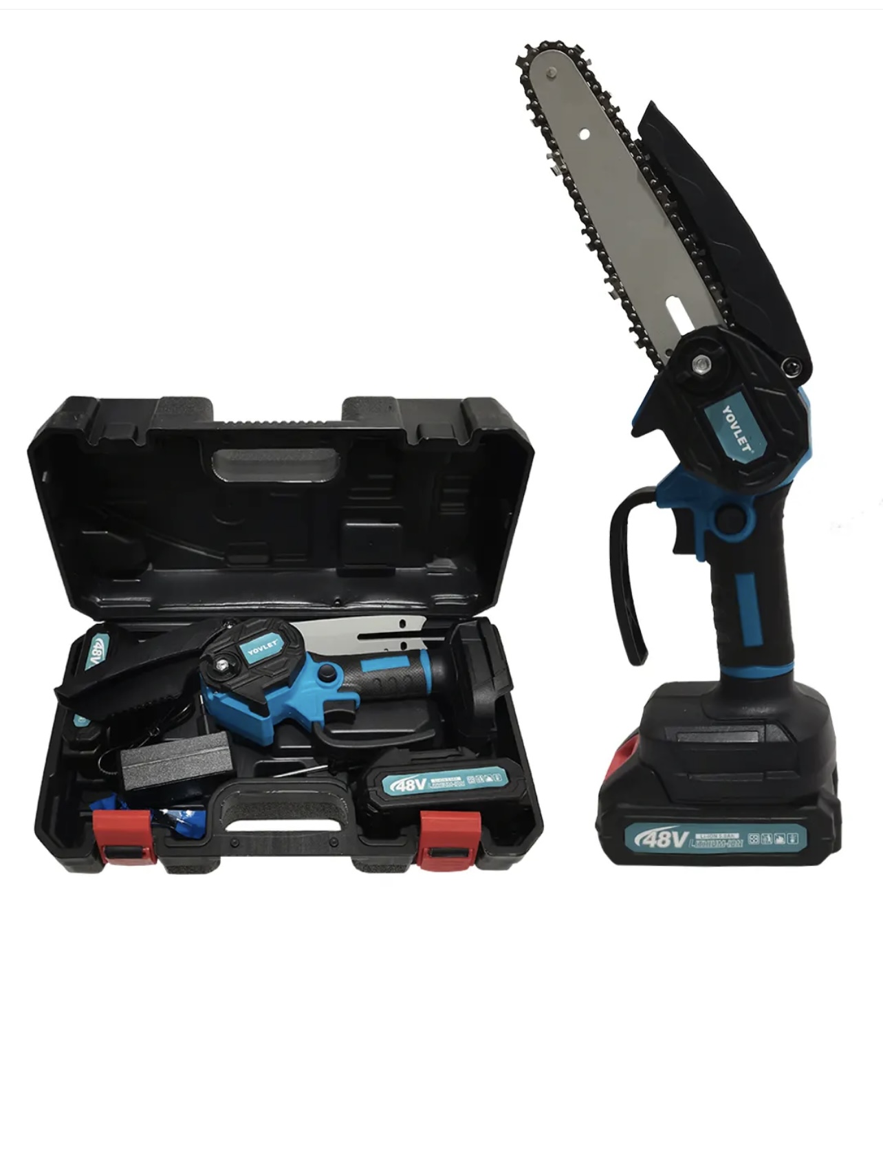 Tronconneuse sans fil yovlet 2 batteries 48V
