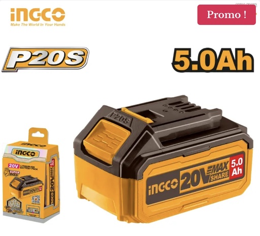 BATTERIE 20V 5.0AH INGCO FBLI20031